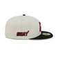 Miami Heat Deceptor Chrome White 59FIFTY Fitted Hat