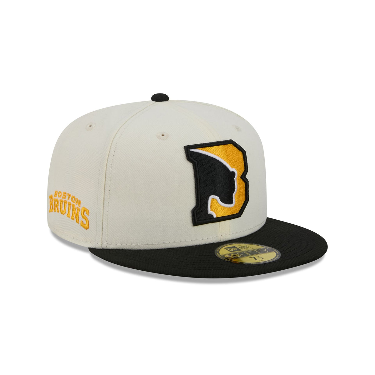 Boston Bruins Deceptor Chrome White 59FIFTY Fitted Hat