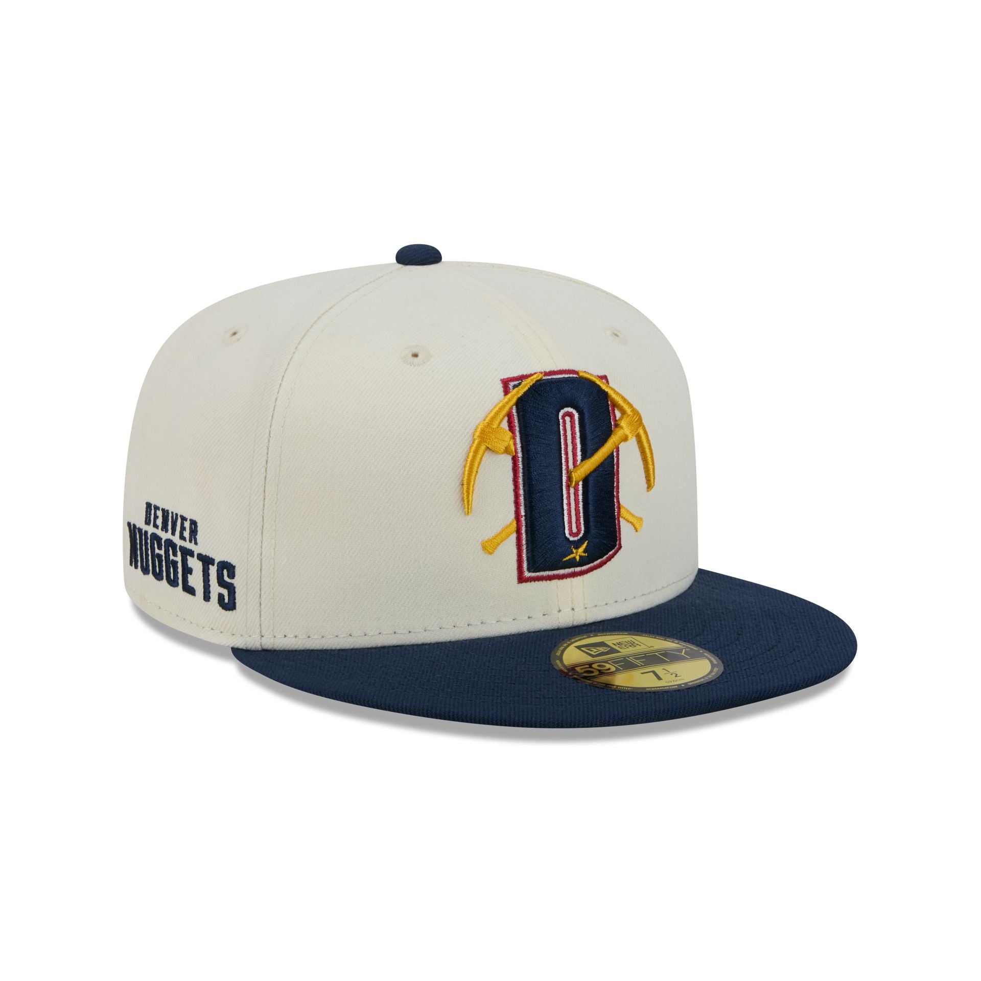 Denver Nuggets Deceptor Chrome White 59FIFTY Fitted Hat – New Era Cap