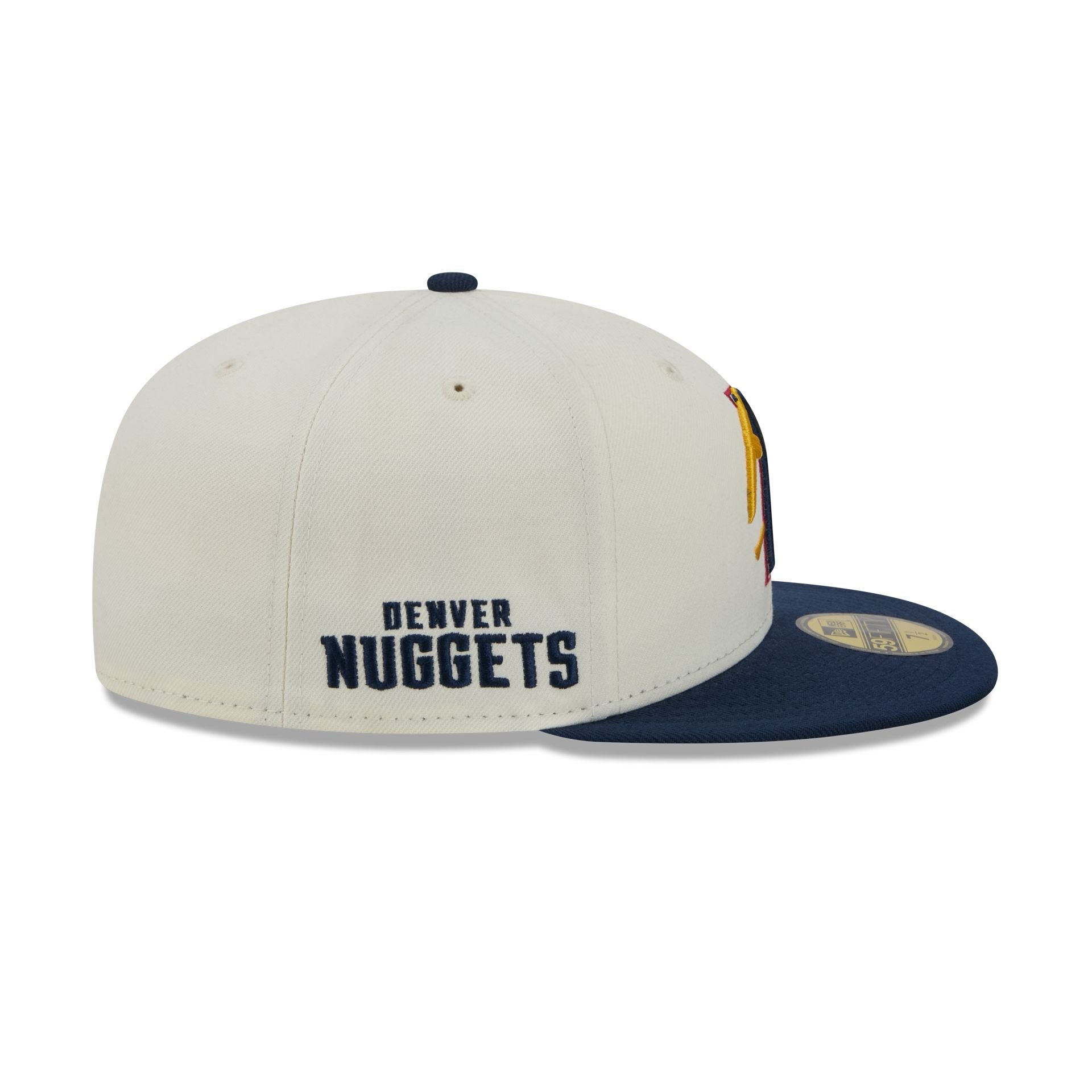 Denver Nuggets Deceptor Chrome White 59FIFTY Fitted Hat