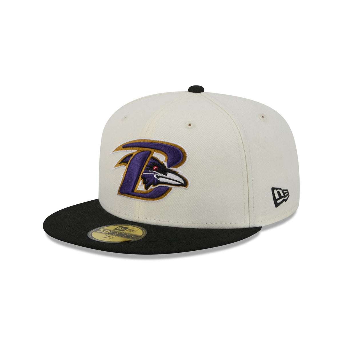 Baltimore Ravens Deceptor Chrome White 59FIFTY Fitted Hat