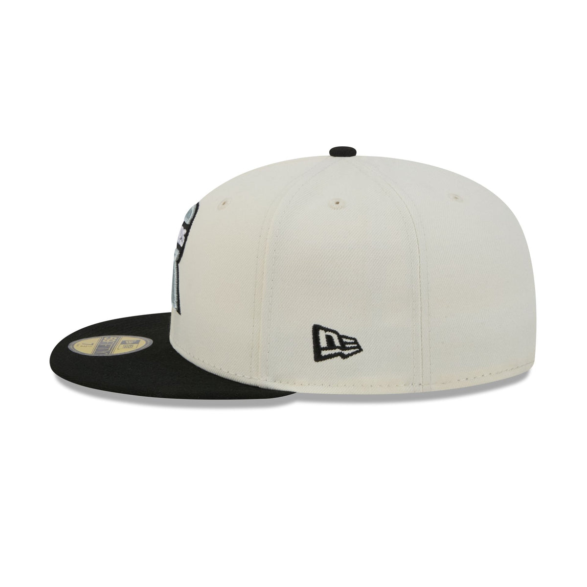 Las Vegas Raiders Deceptor Chrome White 59FIFTY Fitted Hat