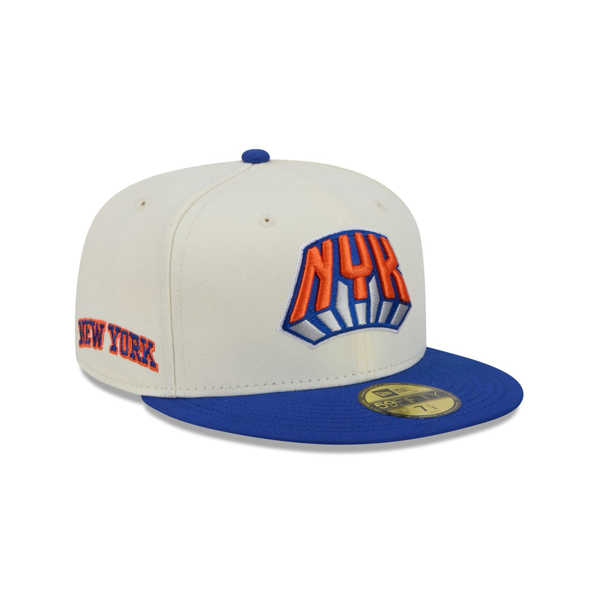 New York Knicks Deceptor Chrome White 59FIFTY Fitted Hat