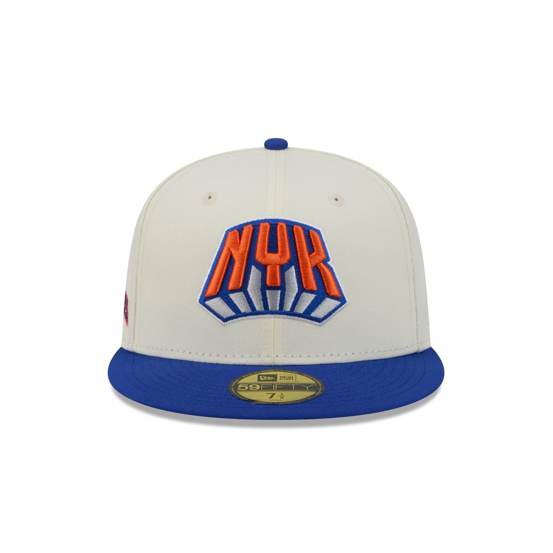 New York Knicks Deceptor Chrome White 59FIFTY Fitted Hat