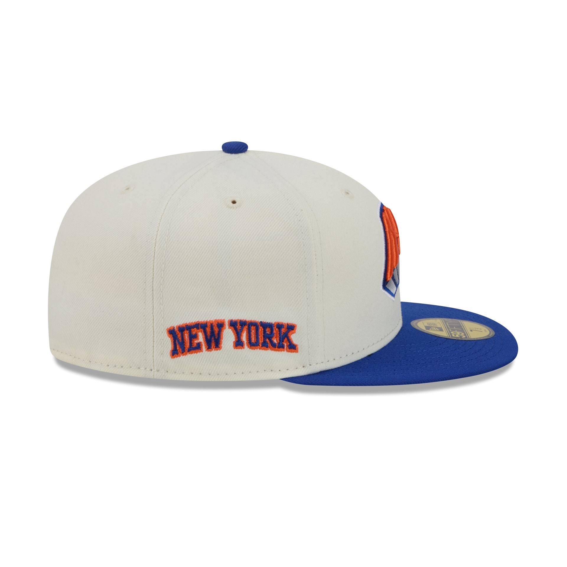 New York Knicks Deceptor Chrome White 59FIFTY Fitted Hat