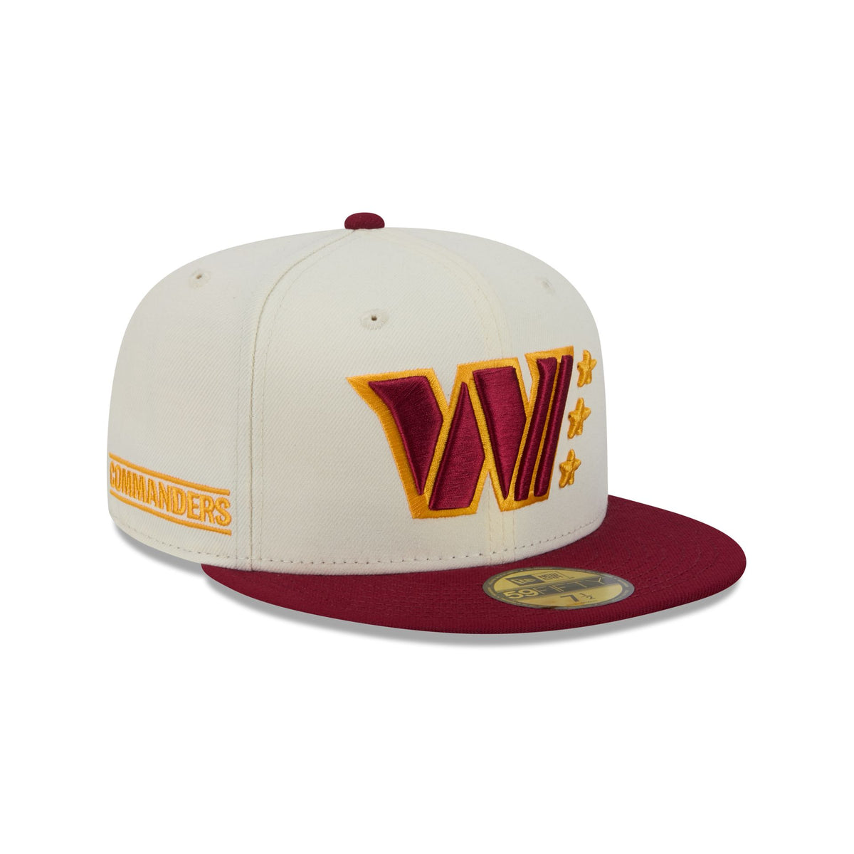 Washington Commanders Deceptor Chrome White 59FIFTY Fitted Hat
