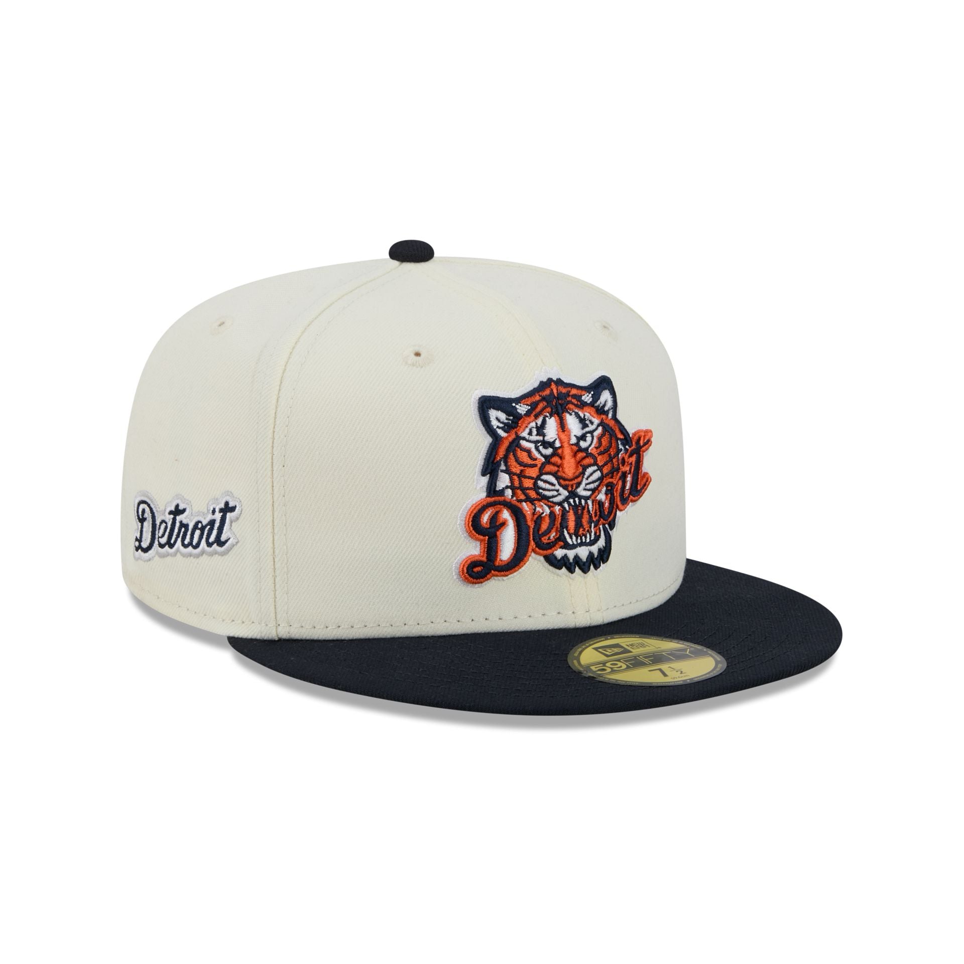 Detroit Tigers Deceptor Chrome White 59FIFTY Fitted Hat