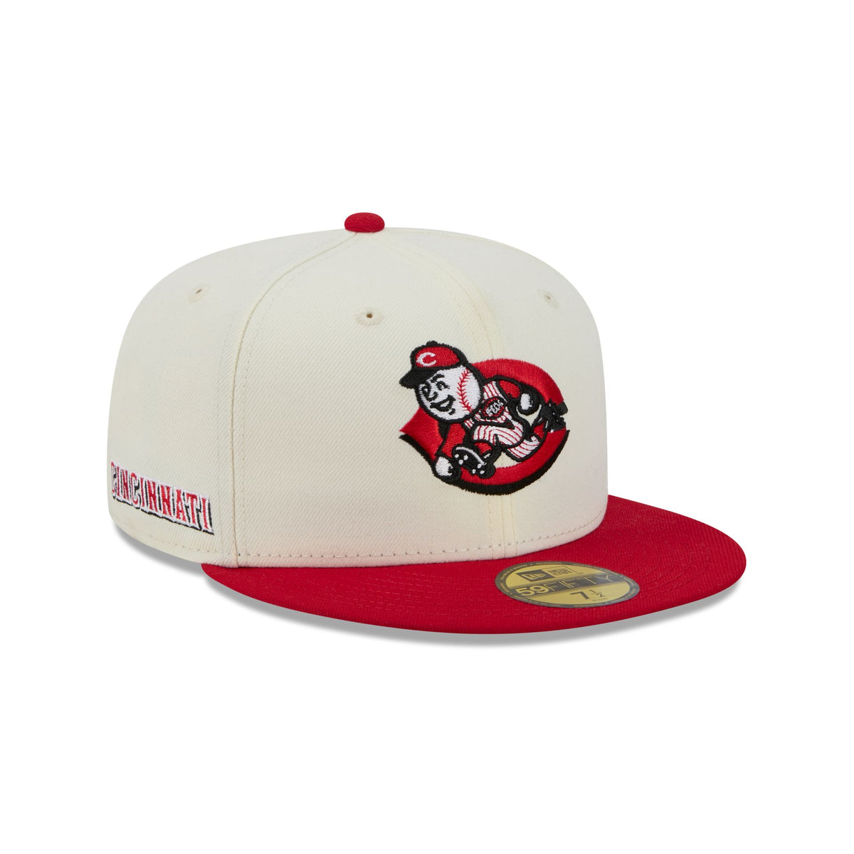 Cincinnati Reds Deceptor Chrome White 59FIFTY Fitted Hat