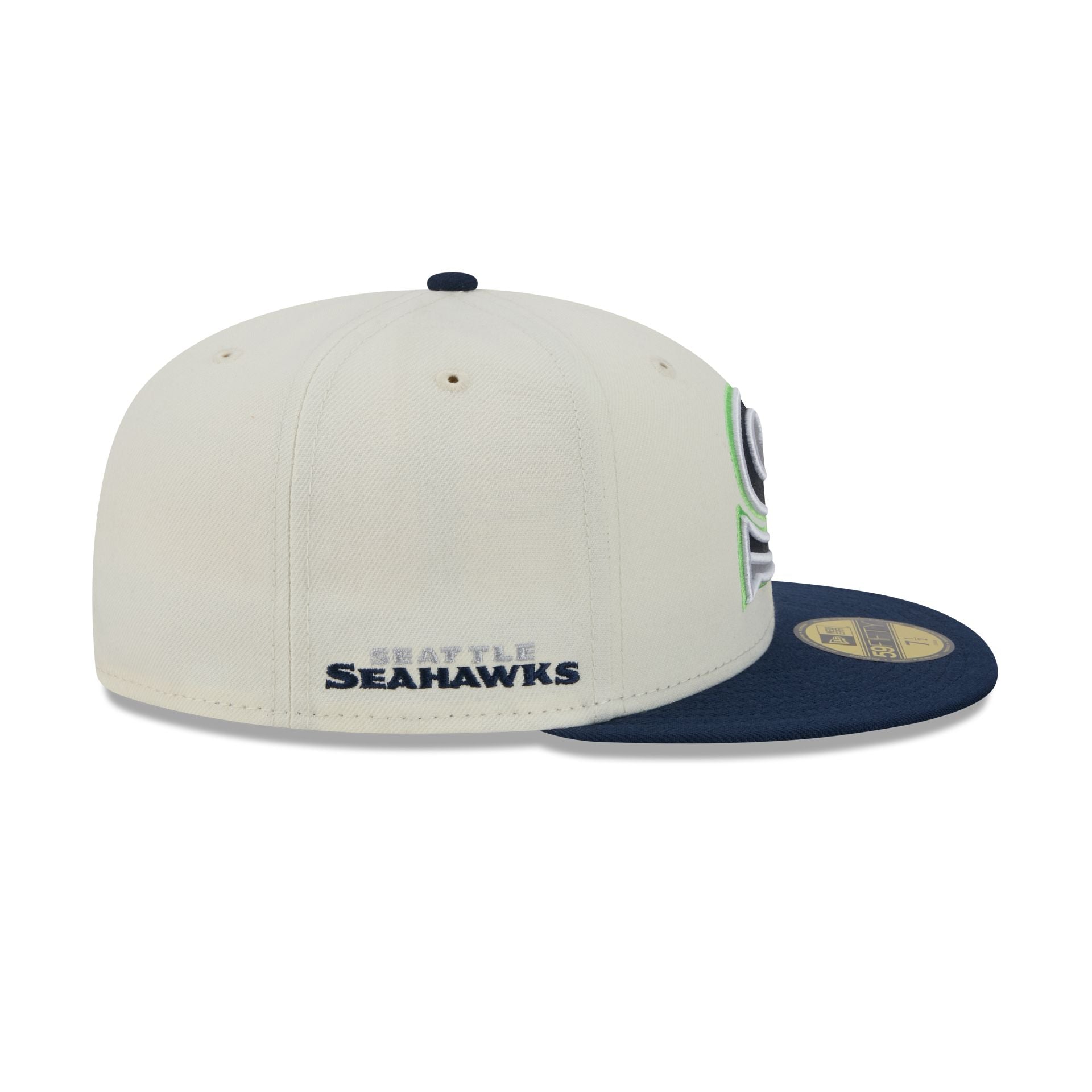 Seattle Seahawks Deceptor Chrome White 59FIFTY Fitted Hat – New