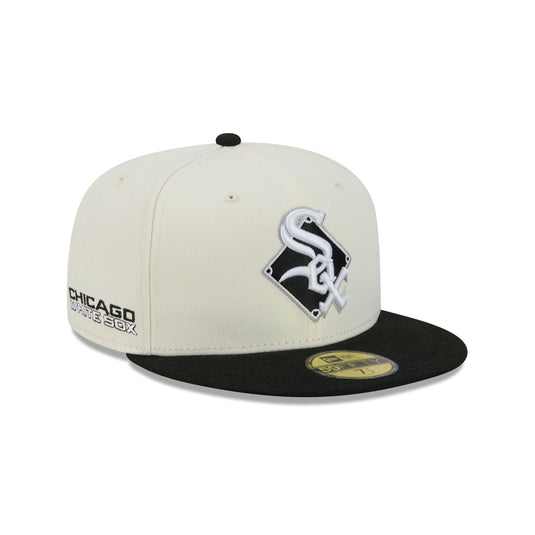 Chicago White Sox Deceptor Chrome White 59FIFTY Fitted Hat