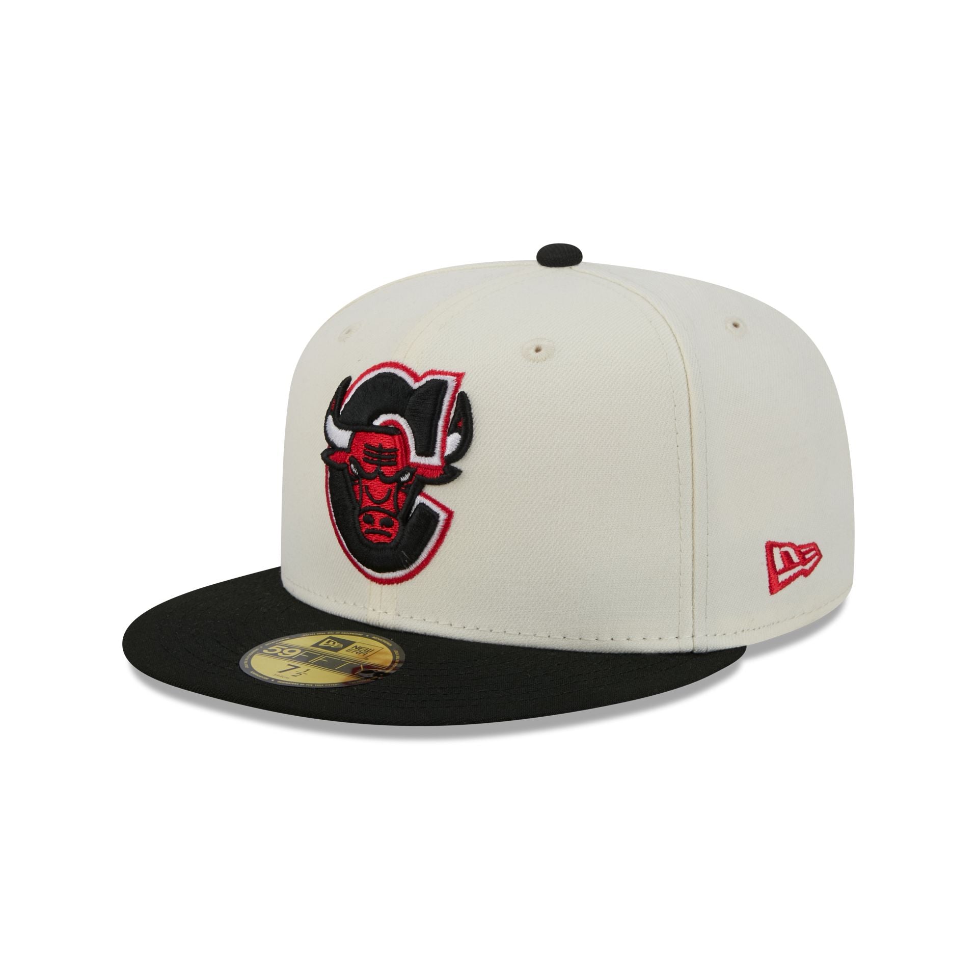 Chicago Bulls Deceptor Chrome White 59FIFTY Fitted Hat