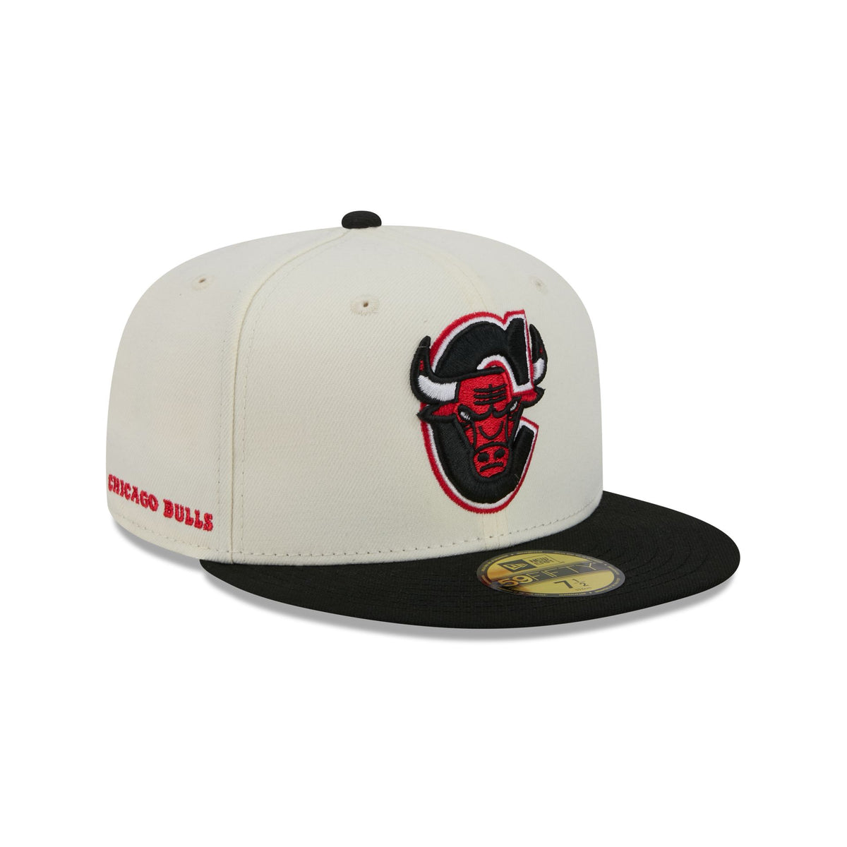 Chicago Bulls Deceptor Chrome White 59FIFTY Fitted Hat