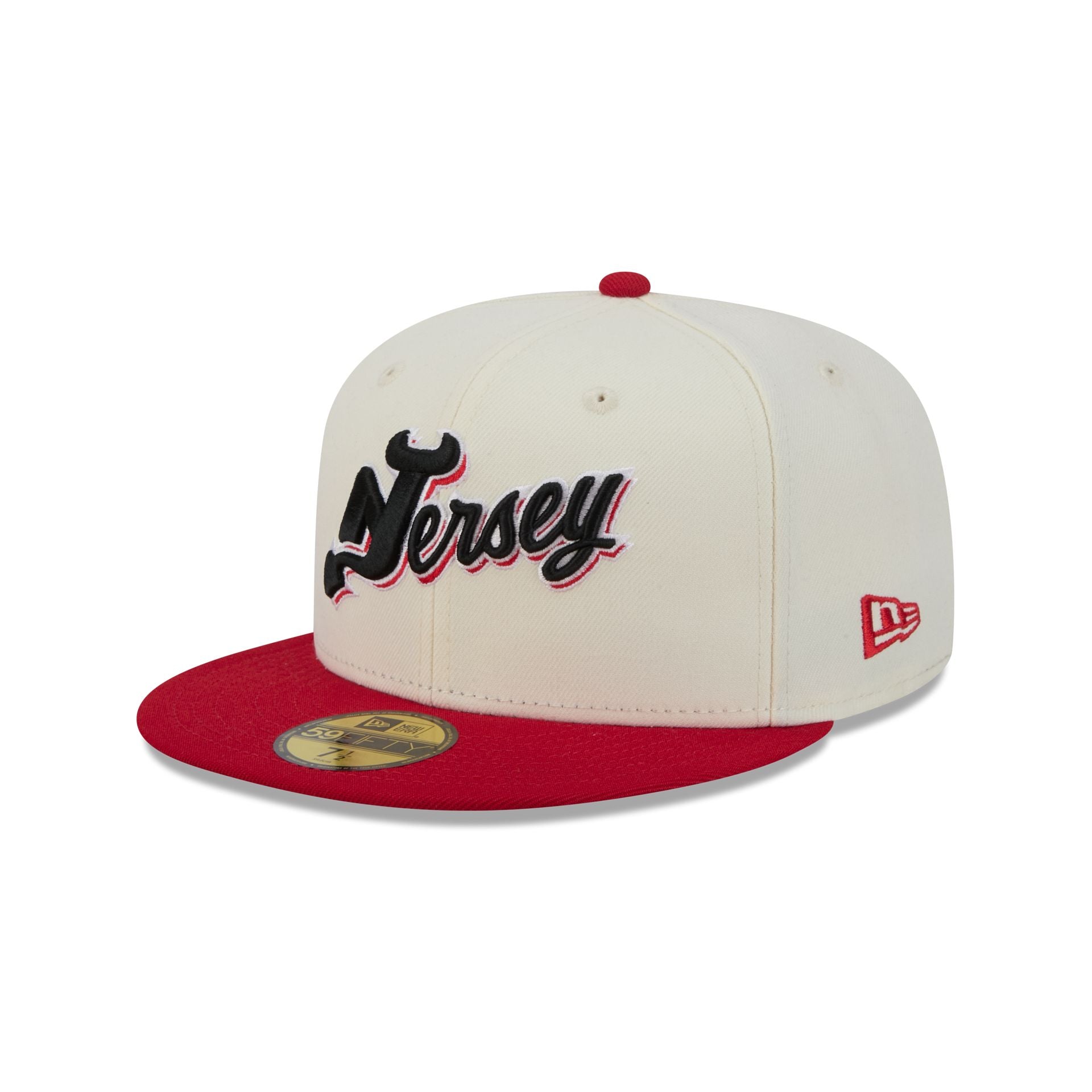New Jersey Devils Deceptor Chrome White 59FIFTY Fitted Hat