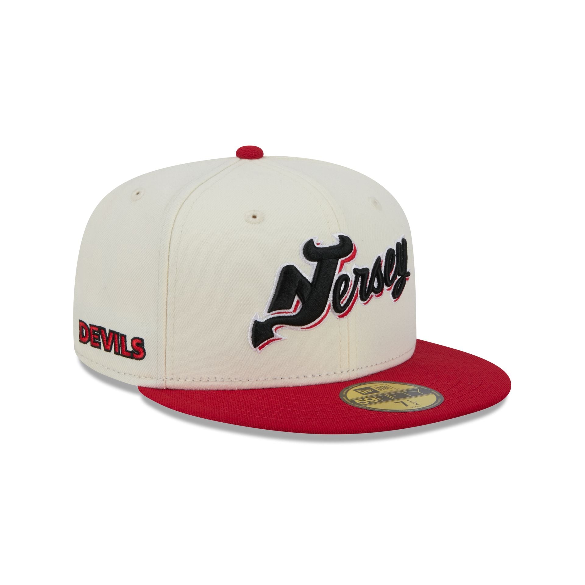 New Jersey Devils Deceptor Chrome White 59FIFTY Fitted Hat