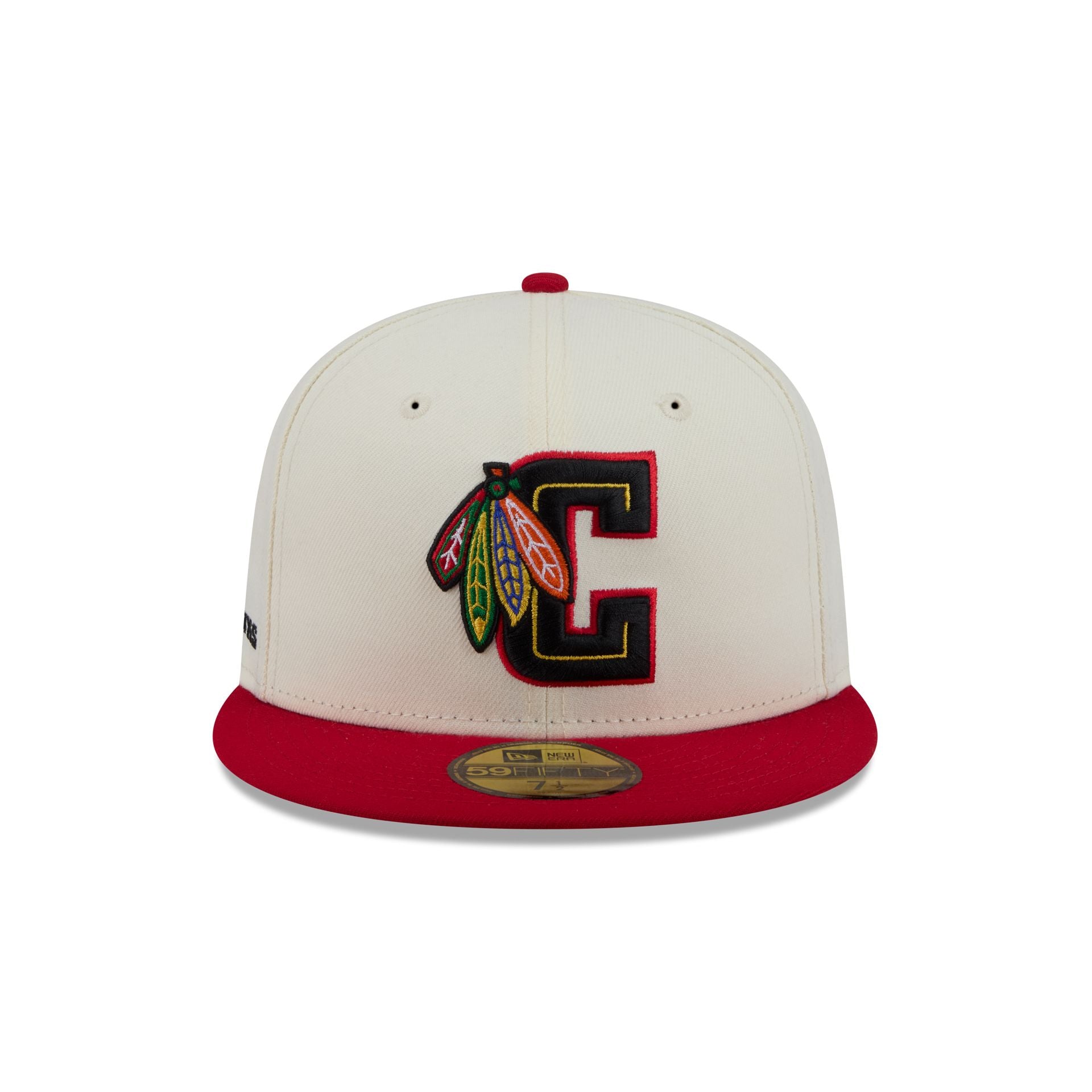 Chicago Blackhawks Deceptor Chrome White 59FIFTY Fitted Hat