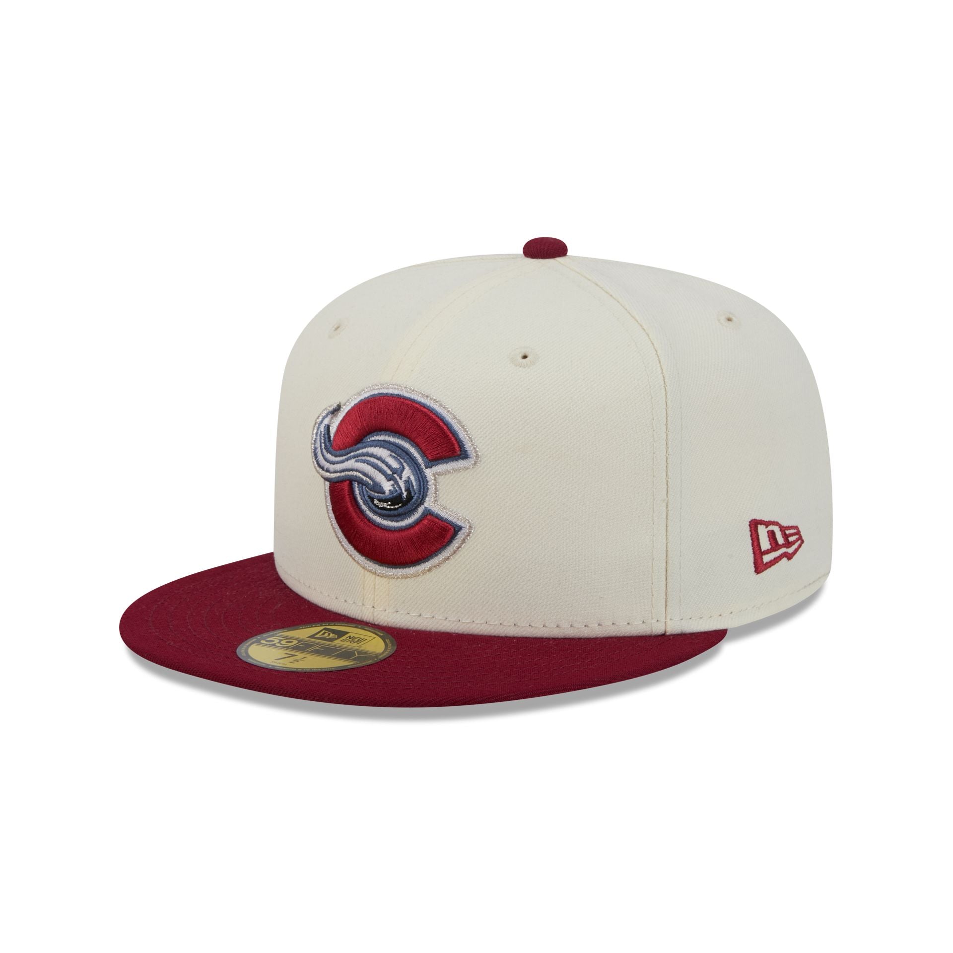 Colorado Avalanche Deceptor Chrome White 59FIFTY Fitted Hat