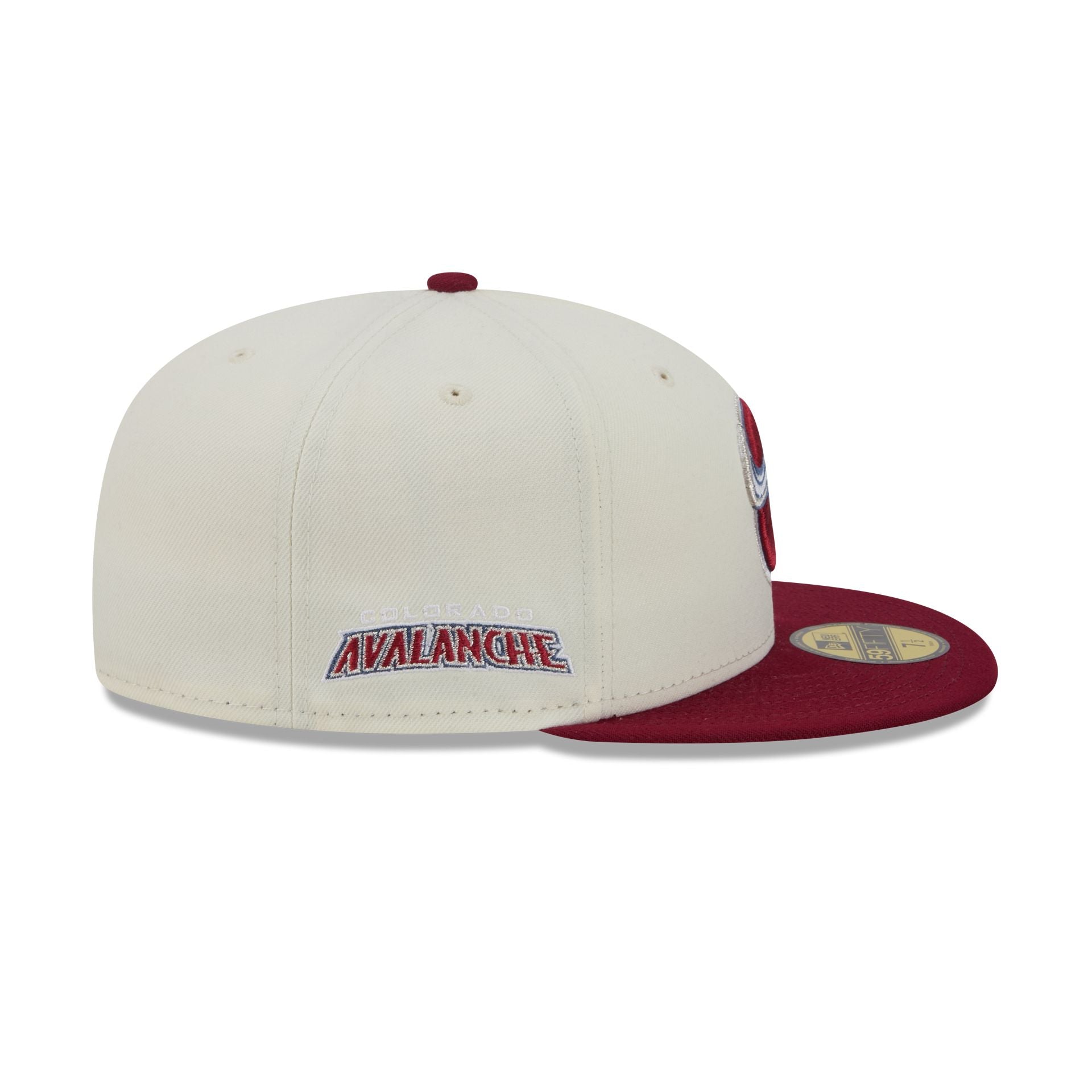 Colorado Avalanche Deceptor Chrome White 59FIFTY Fitted Hat