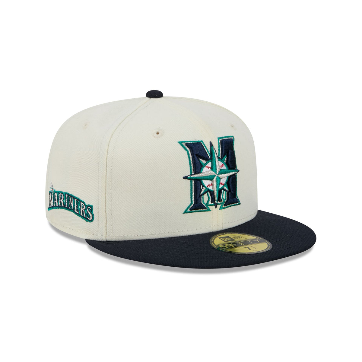 Seattle Mariners Deceptor Chrome White 59FIFTY Fitted Hat
