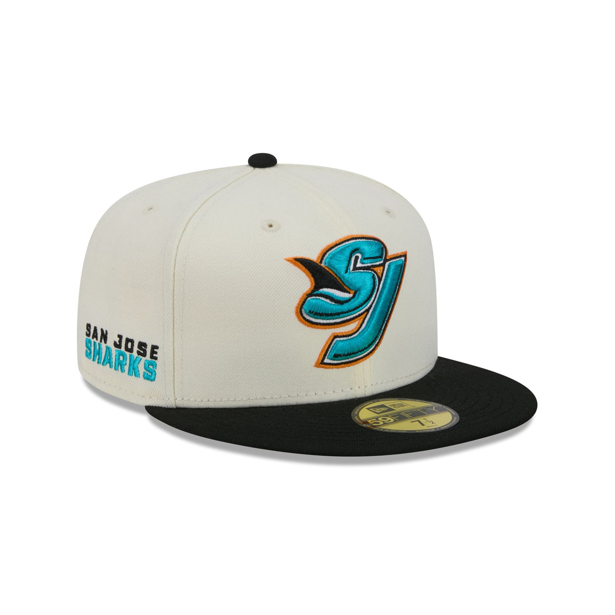 San Jose Sharks Deceptor Chrome White 59FIFTY Fitted Hat
