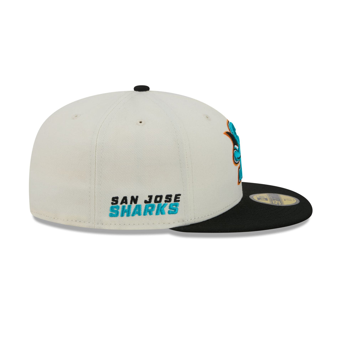 San Jose Sharks Deceptor Chrome White 59FIFTY Fitted Hat
