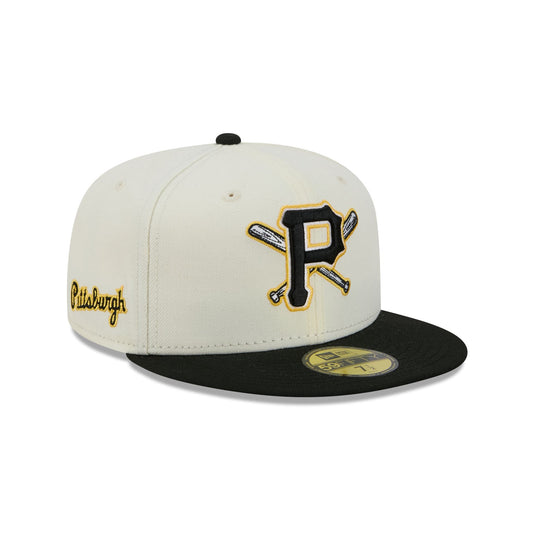 Pittsburgh Pirates Deceptor Chrome White 59FIFTY Fitted Hat