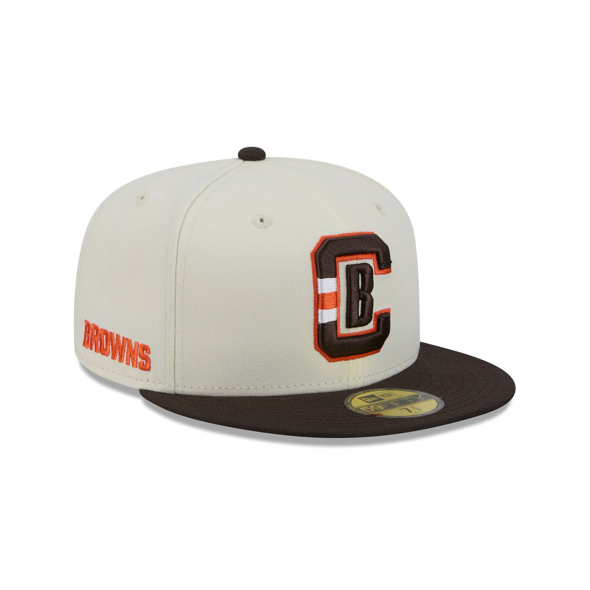 Cleveland Browns Deceptor Chrome White 59FIFTY Fitted Hat