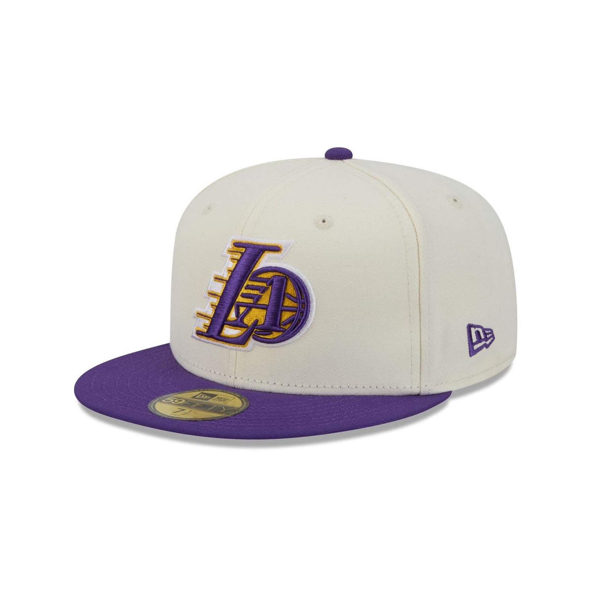 Los Angeles Lakers Deceptor Chrome White 59FIFTY Fitted Hat