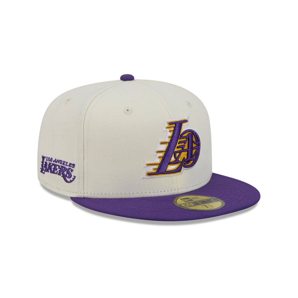 Los Angeles Lakers Deceptor Chrome White 59FIFTY Fitted Hat