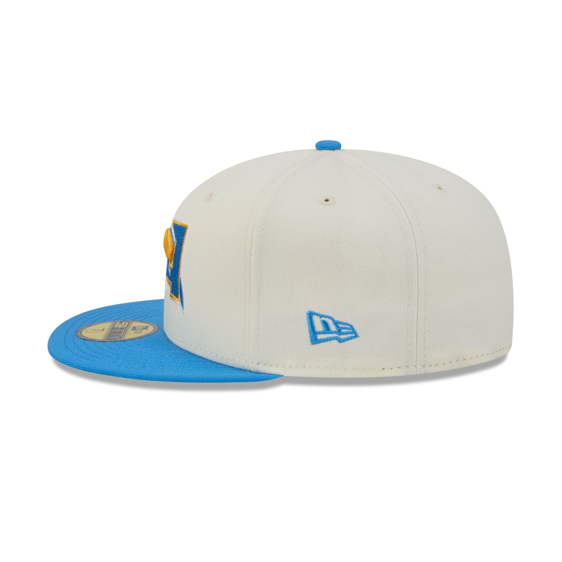 Los Angeles Chargers Deceptor Chrome White 59FIFTY Fitted Hat