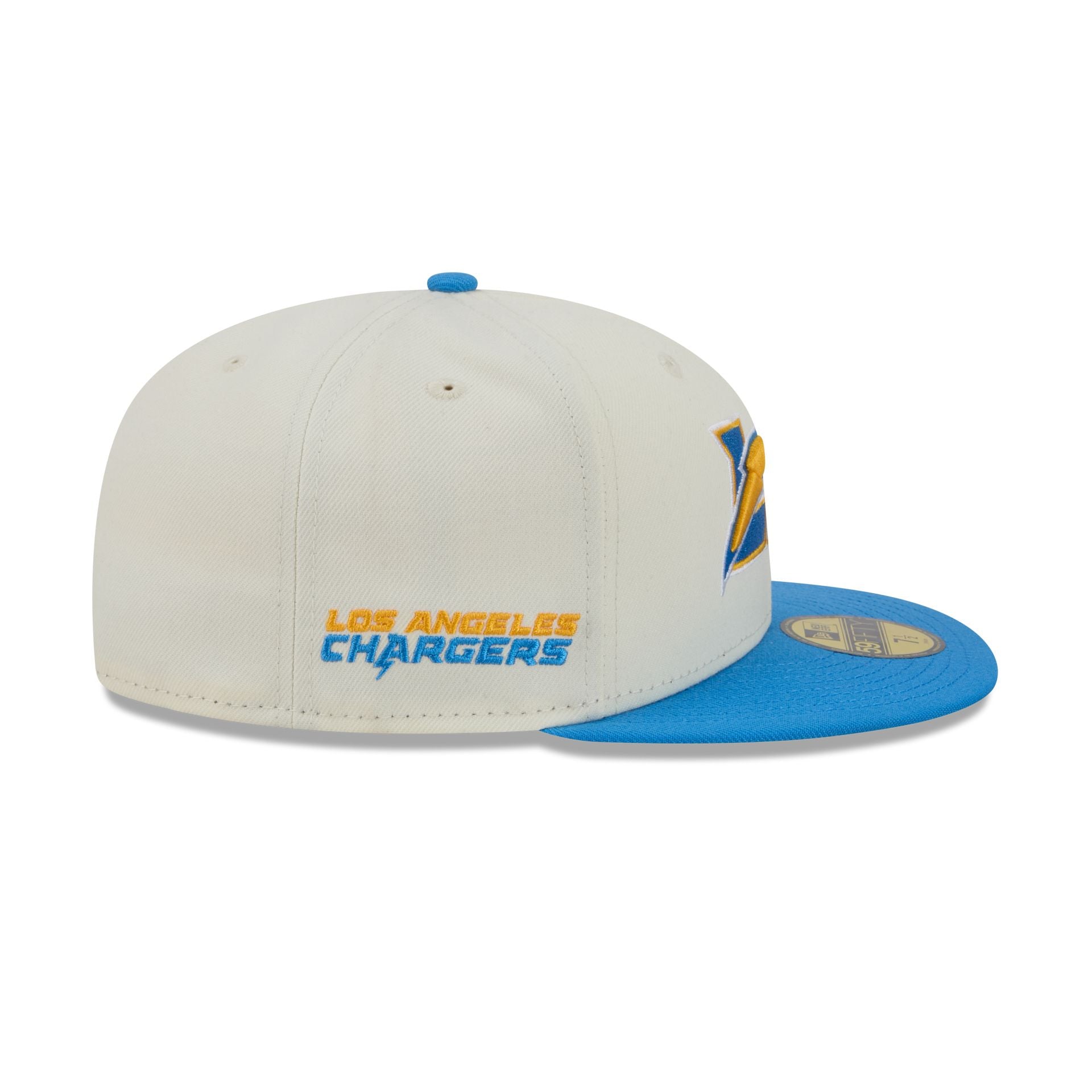 Los Angeles Chargers Deceptor Chrome White 59FIFTY Fitted Hat