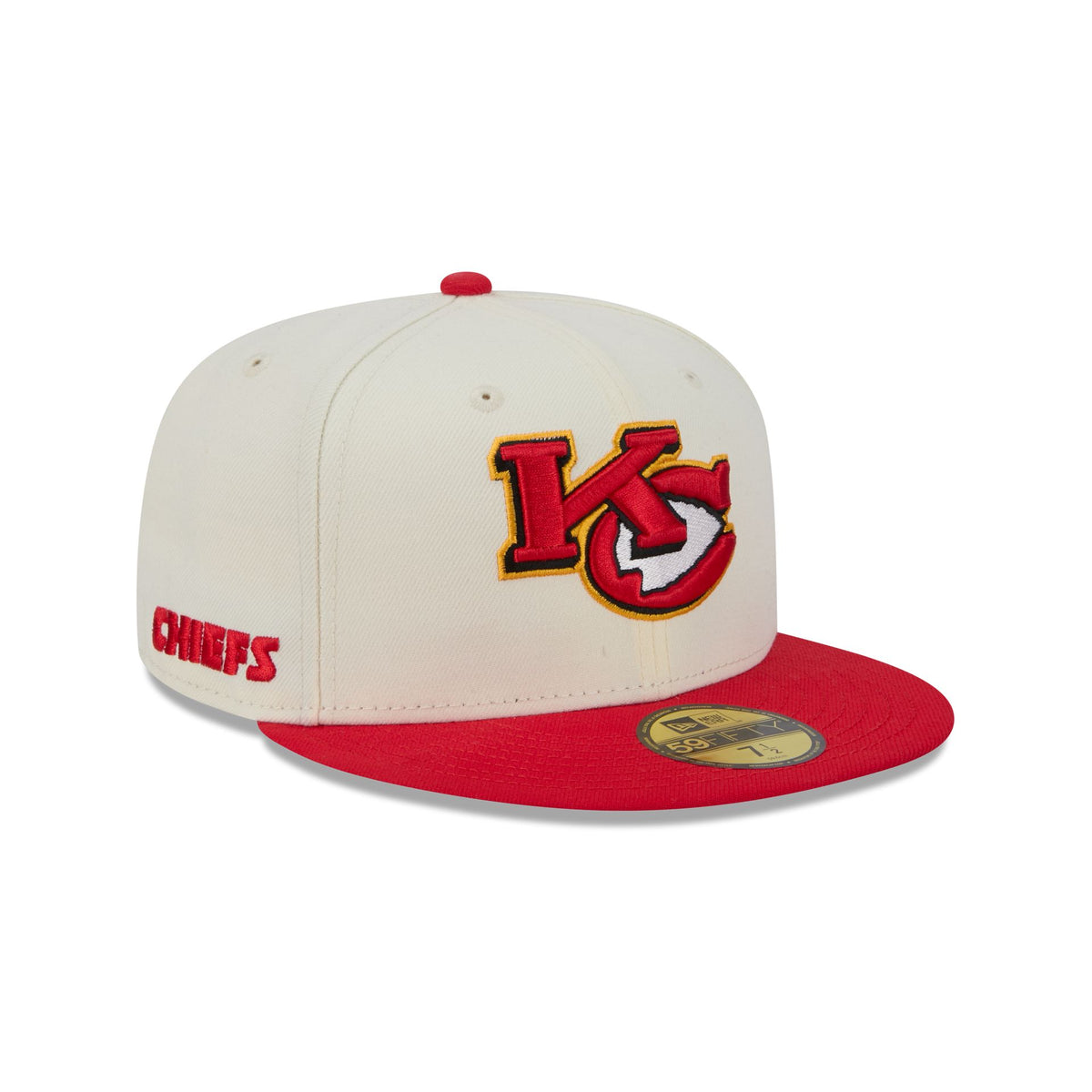 Kansas City Chiefs Deceptor Chrome White 59FIFTY Fitted Hat