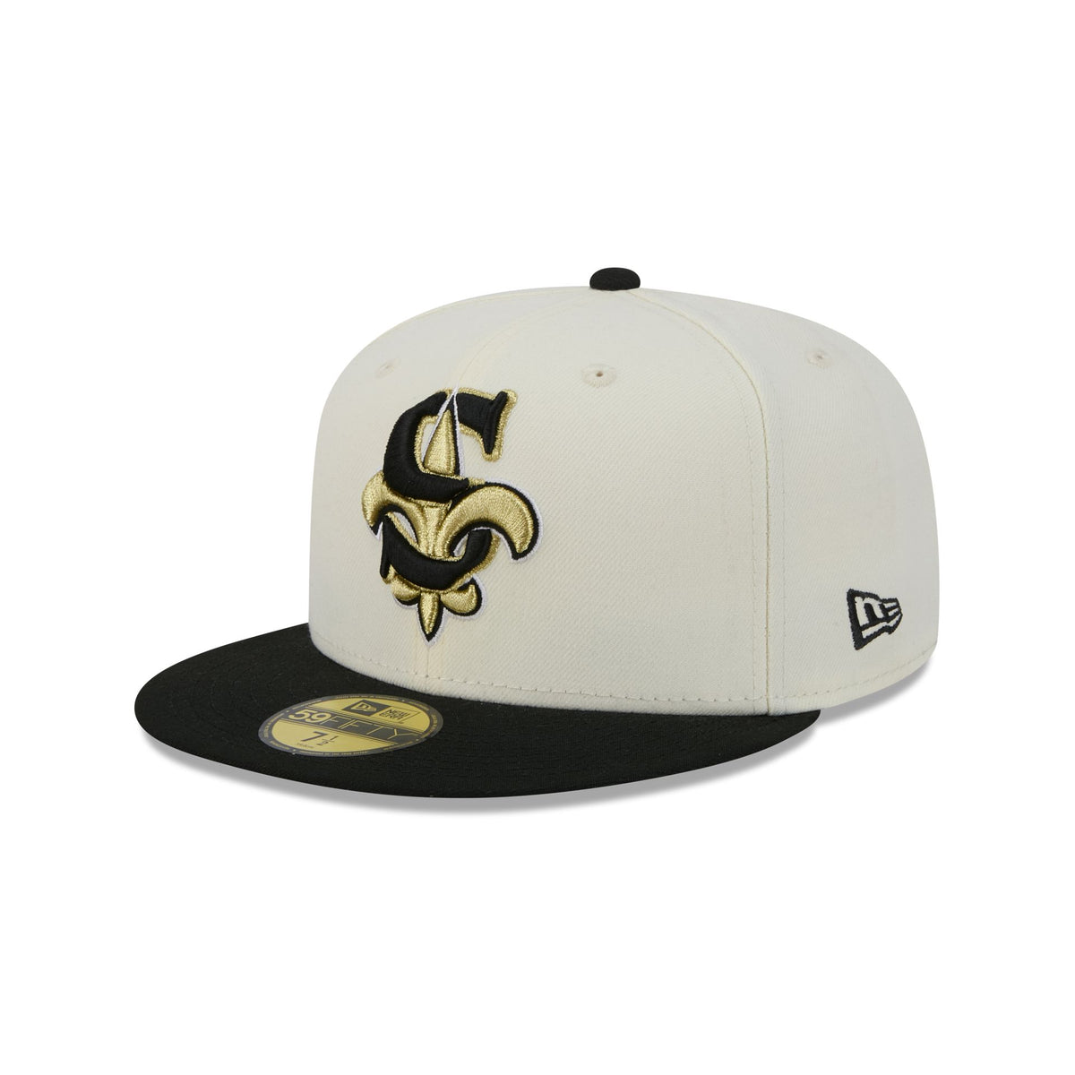 New Orleans Saints Deceptor Chrome White 59FIFTY Fitted Hat