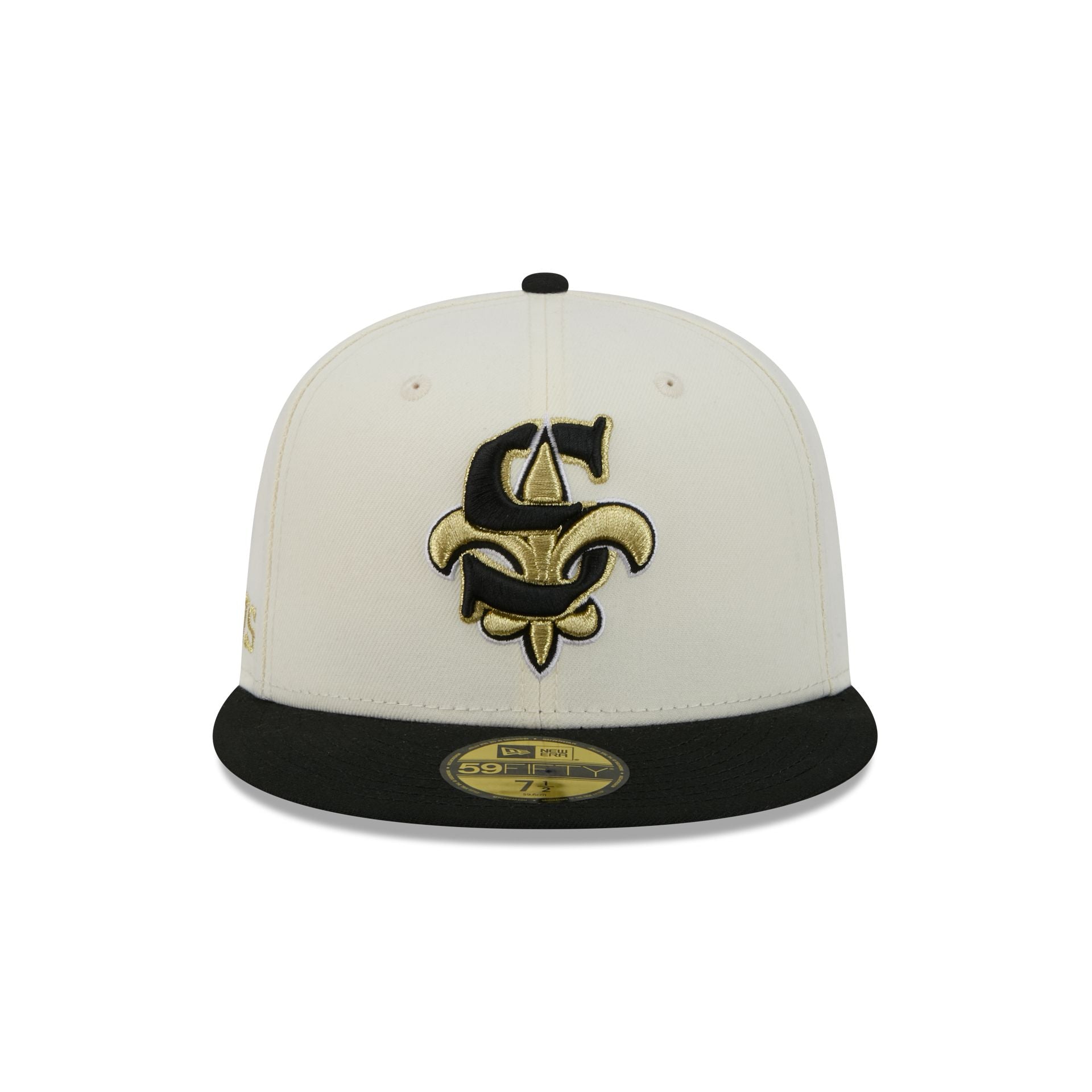 New Orleans Saints Deceptor Chrome White 59FIFTY Fitted Hat