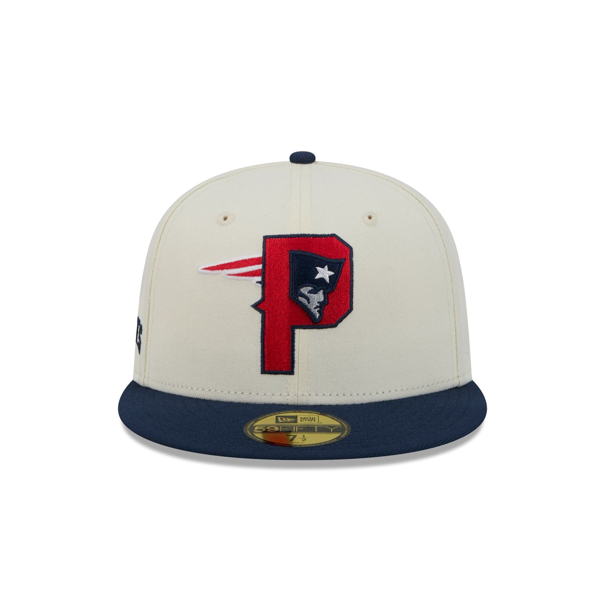 New England Patriots Deceptor Chrome White 59FIFTY Fitted Hat