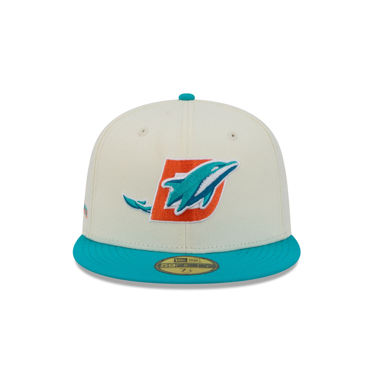 Miami Dolphins Deceptor Chrome White 59FIFTY Fitted Hat