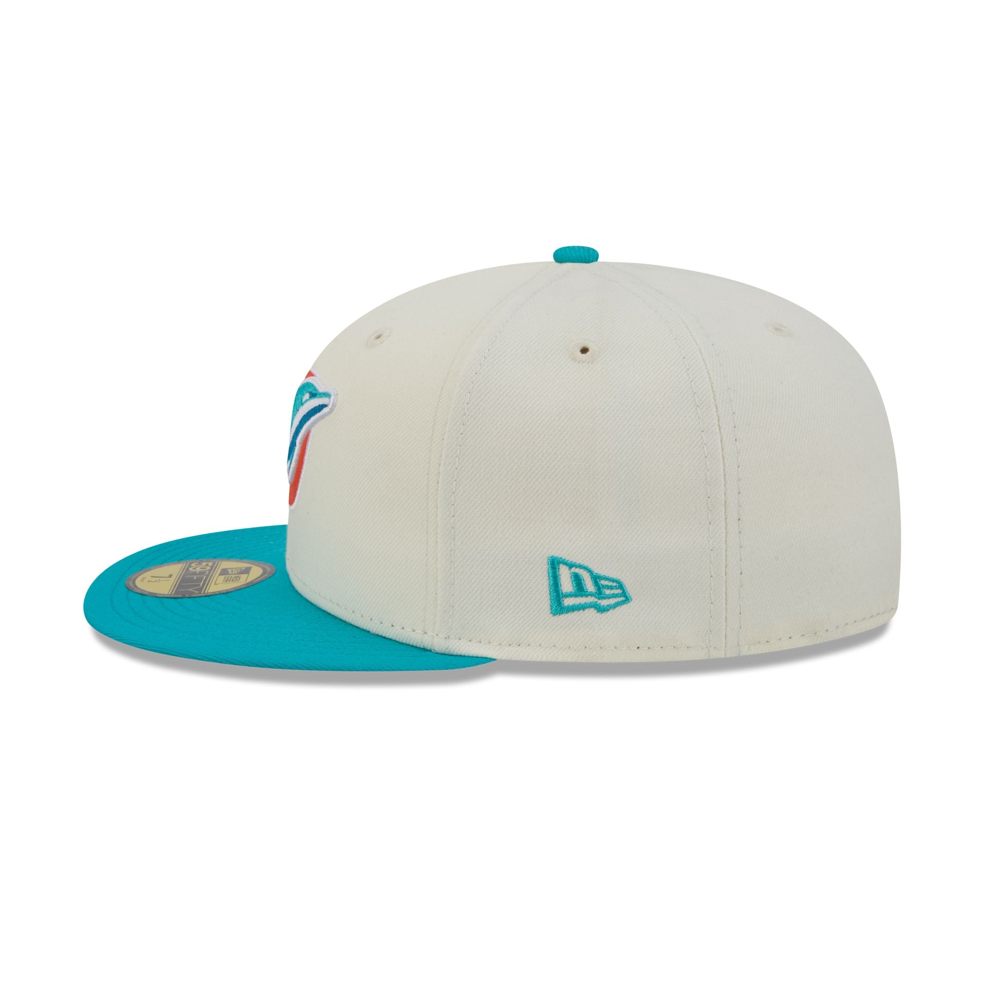 Miami Dolphins Deceptor Chrome White 59FIFTY Fitted Hat
