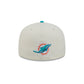Miami Dolphins Deceptor Chrome White 59FIFTY Fitted Hat