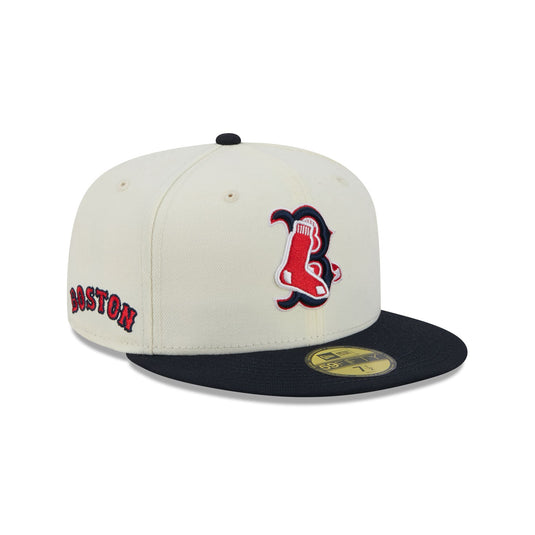 Boston Red Sox Deceptor Chrome White 59FIFTY Fitted Hat