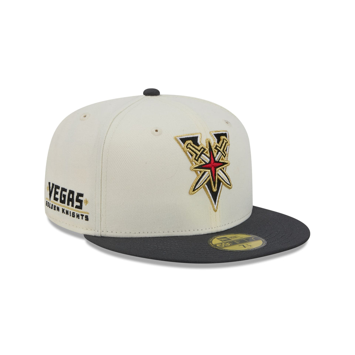 Vegas Golden Knights Deceptor Chrome White 59FIFTY Fitted Hat