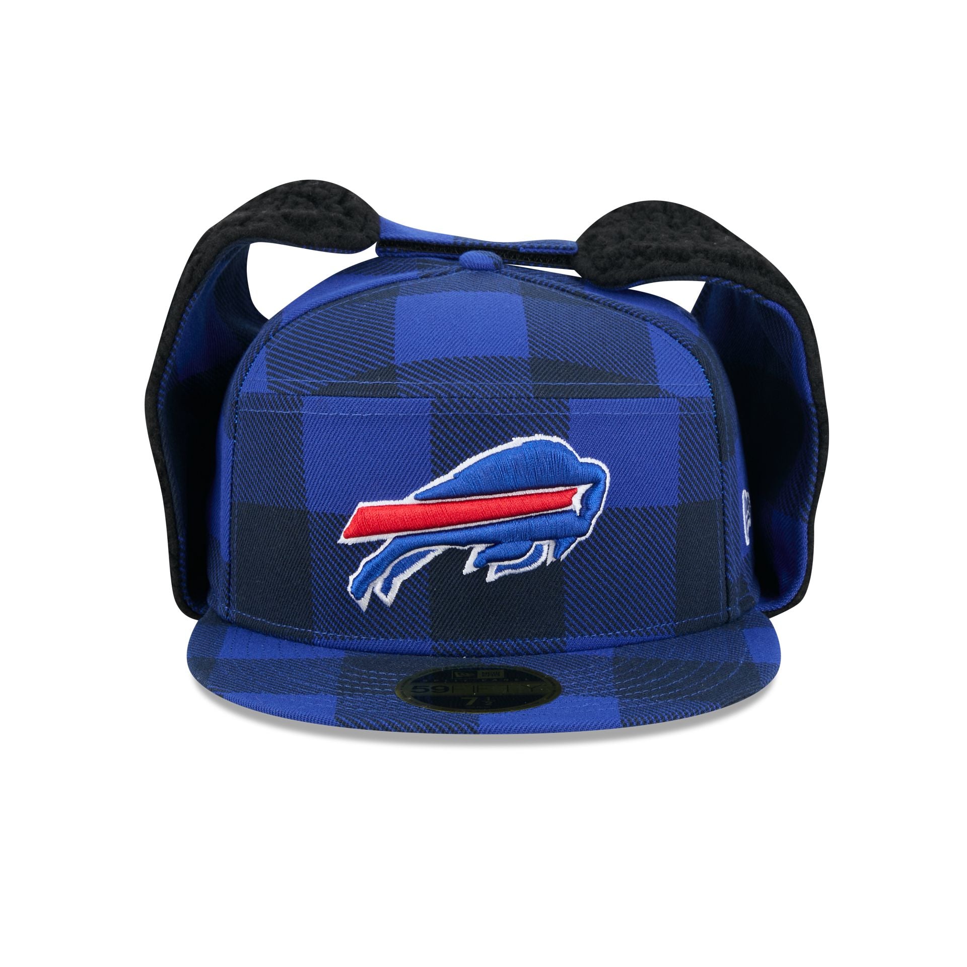 Buffalo Bills Plaid Split Panel Dog Ear 59FIFTY Fitted Hat