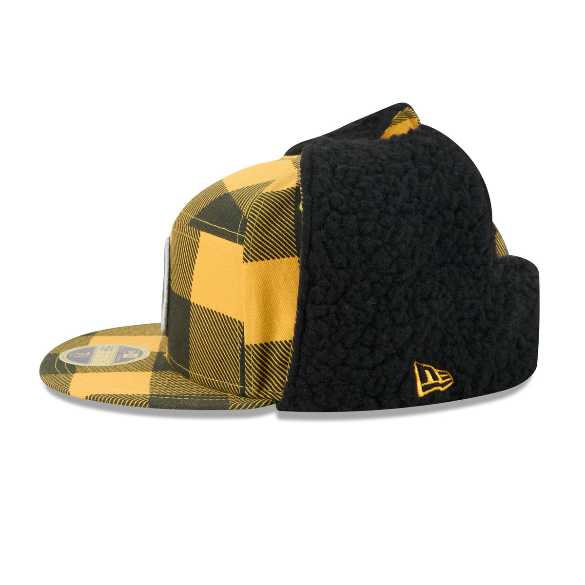 Pittsburgh Steelers Plaid Split Panel Dog Ear 59FIFTY Fitted Hat