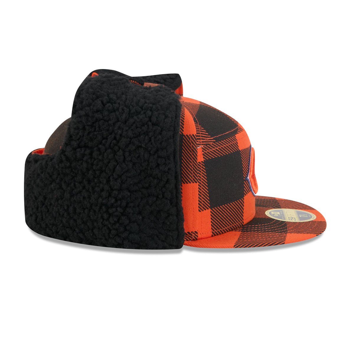Chicago Bears Plaid Split Panel Dog Ear 59FIFTY Fitted Hat