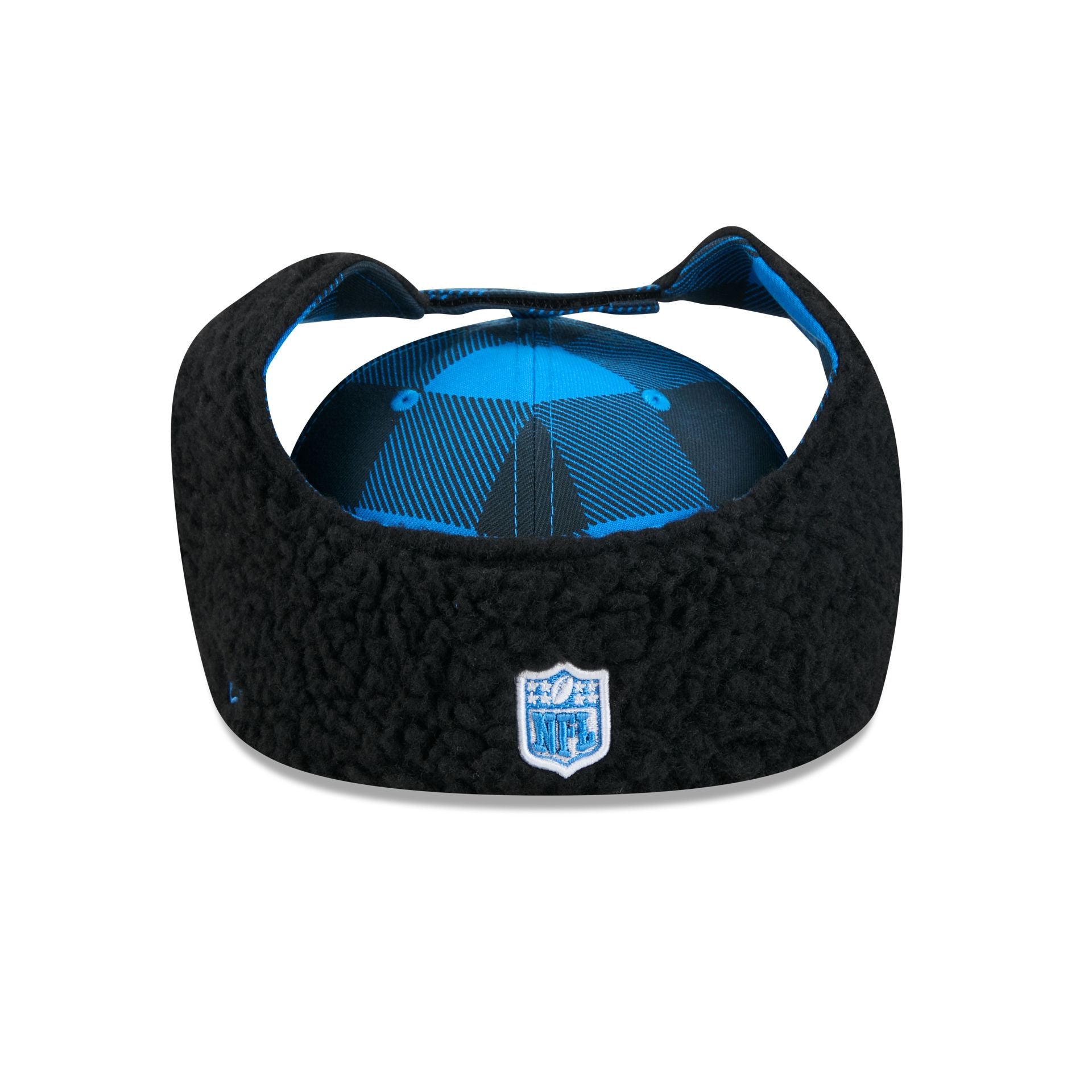 Detroit Lions Plaid Split Panel Dog Ear 59FIFTY Fitted Hat