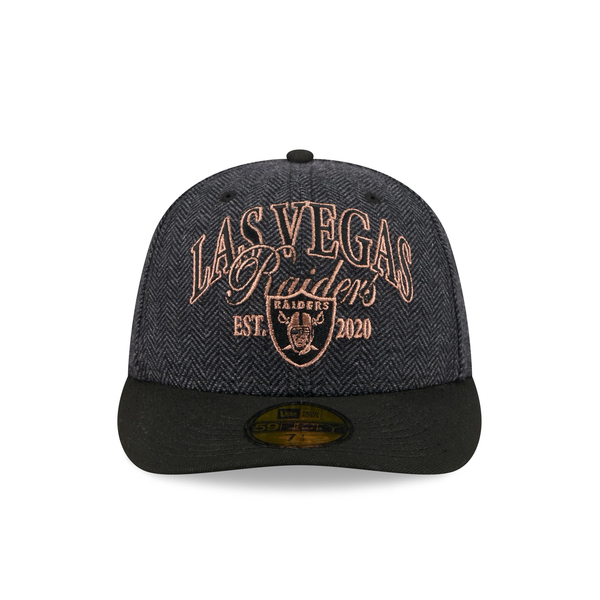 Las Vegas Raiders Black Faux Wool 59FIFTY Fitted Hat
