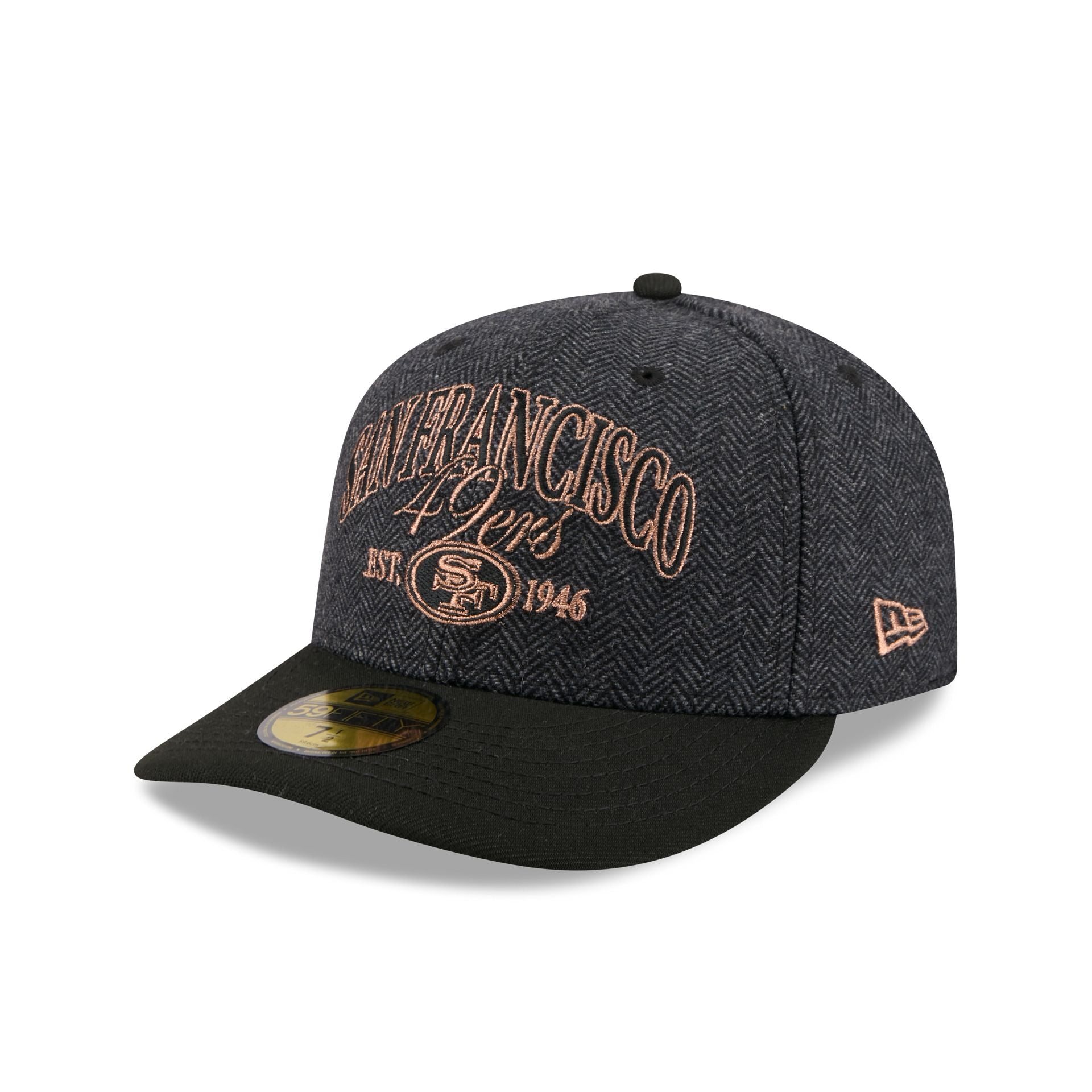 San Francisco 49ers Black Faux Wool 59FIFTY Fitted Hat
