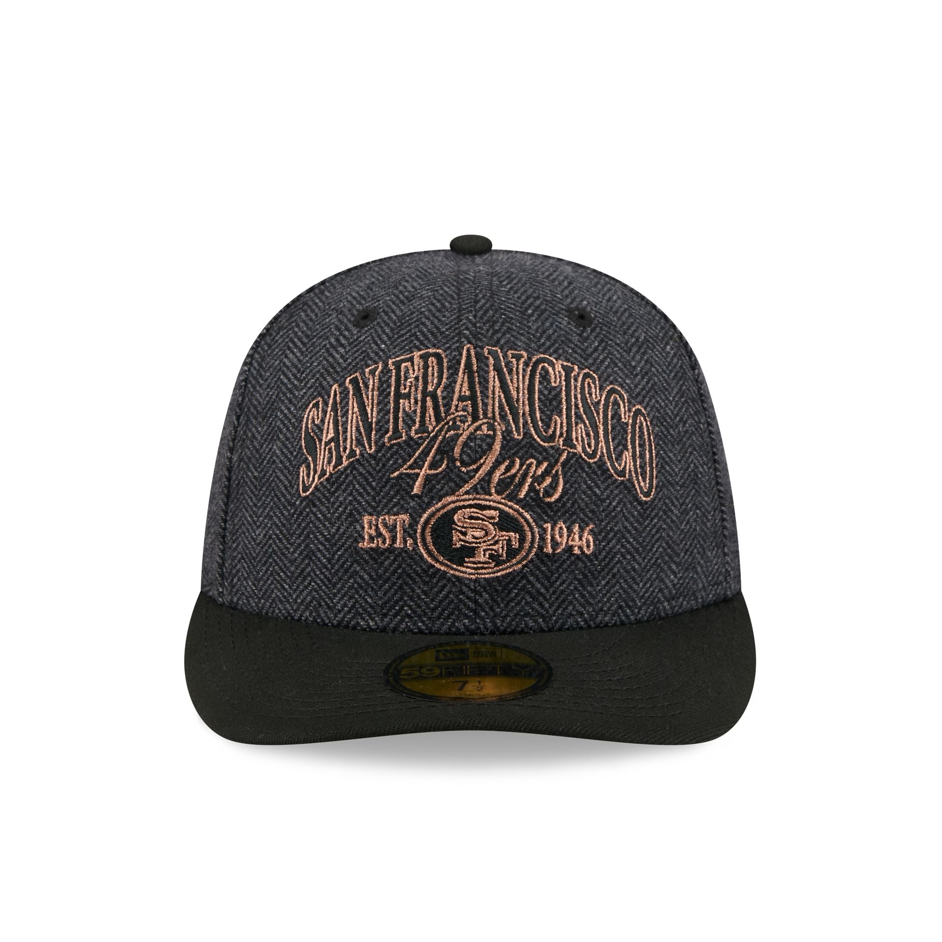 San Francisco 49ers Black Faux Wool 59FIFTY Fitted Hat