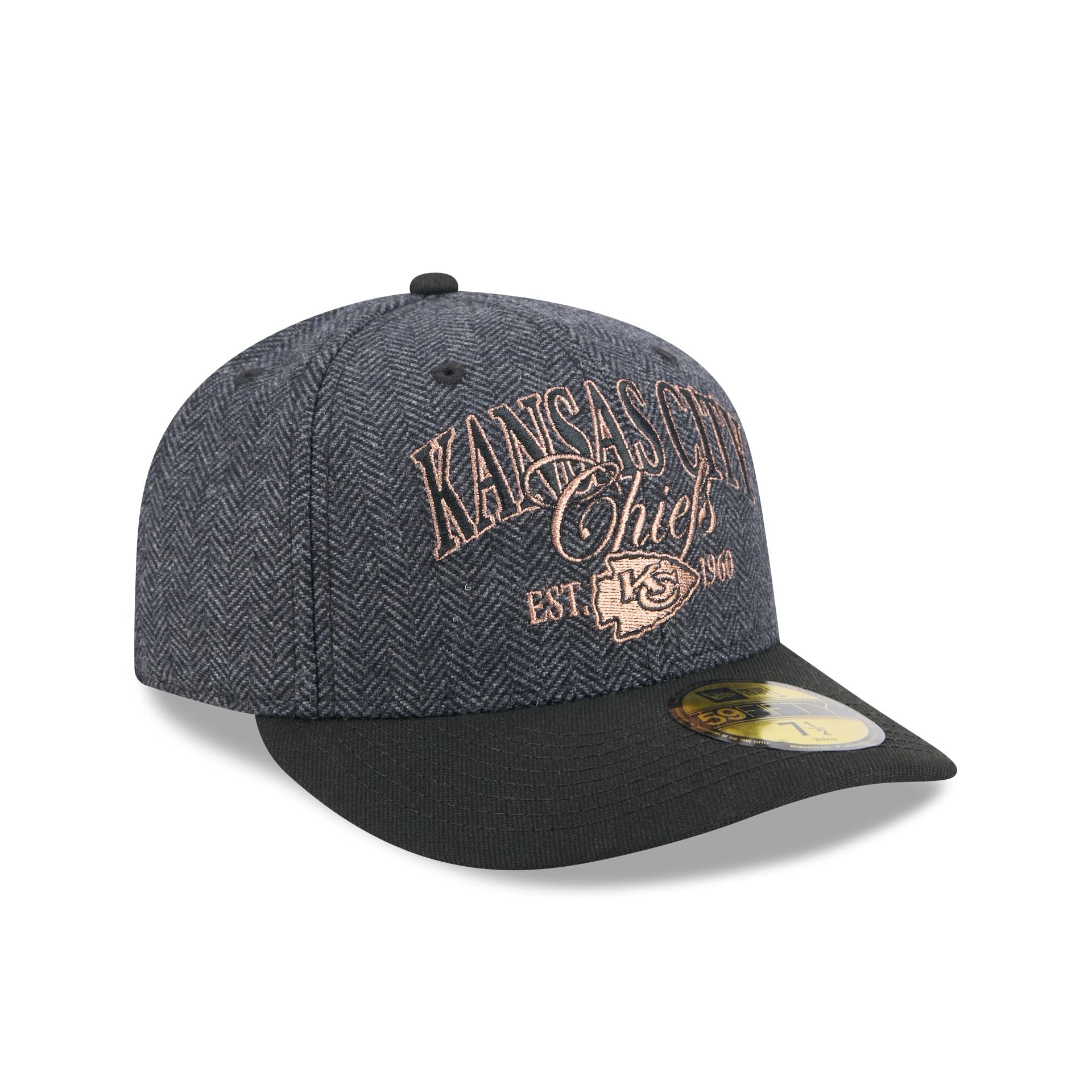 Kansas City Chiefs Black Faux Wool 59FIFTY Fitted Hat