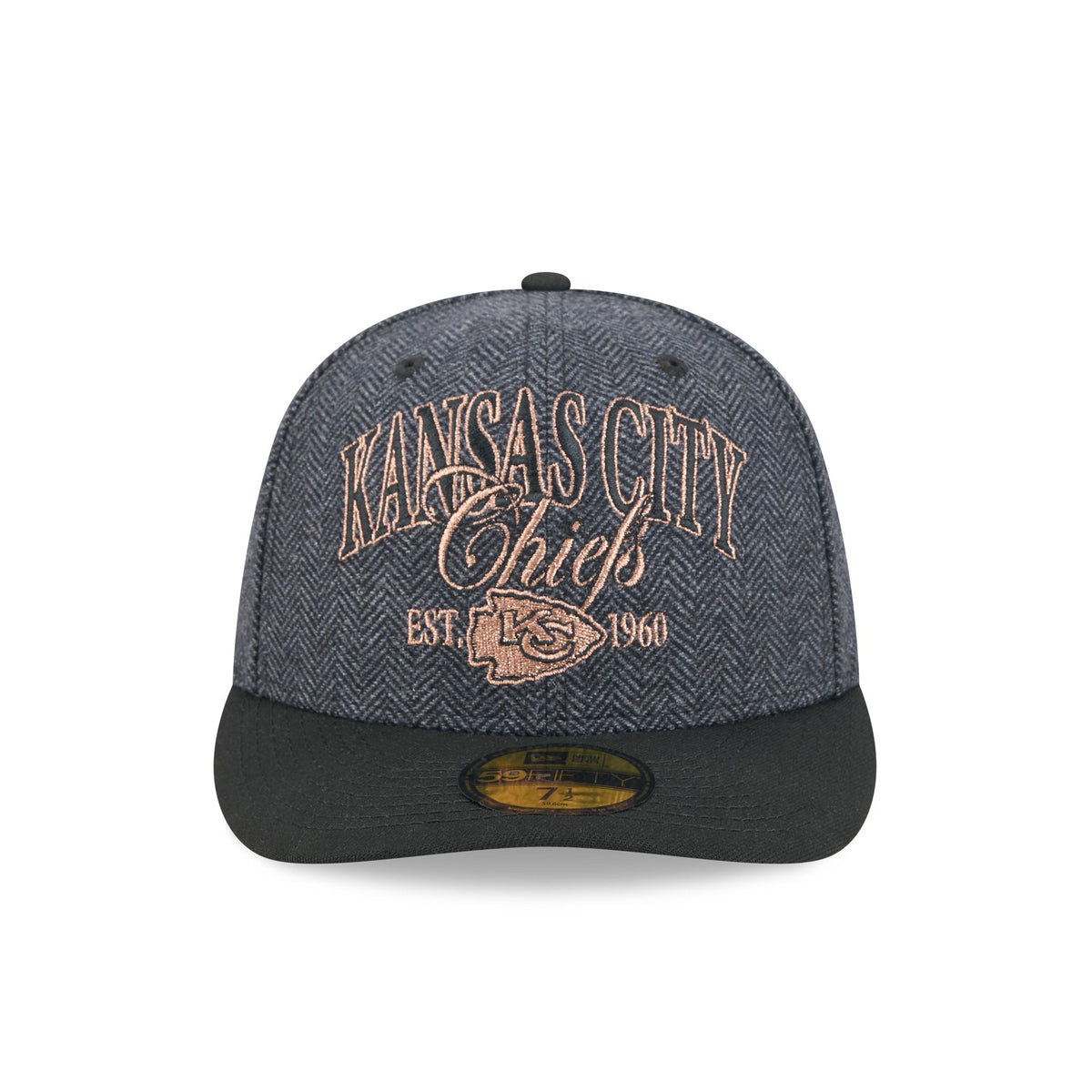 Kansas City Chiefs Black Faux Wool 59FIFTY Fitted Hat