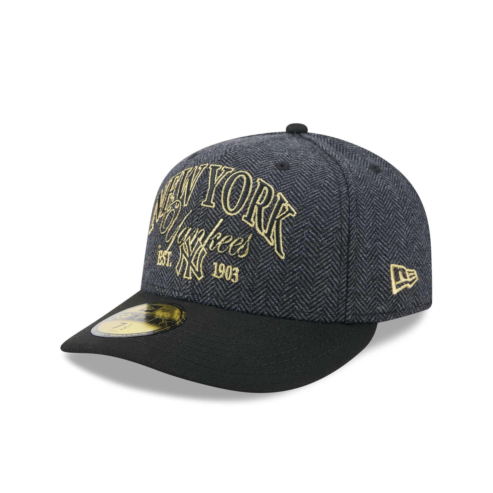 New York Yankees Black Faux Wool 59FIFTY Fitted Hat