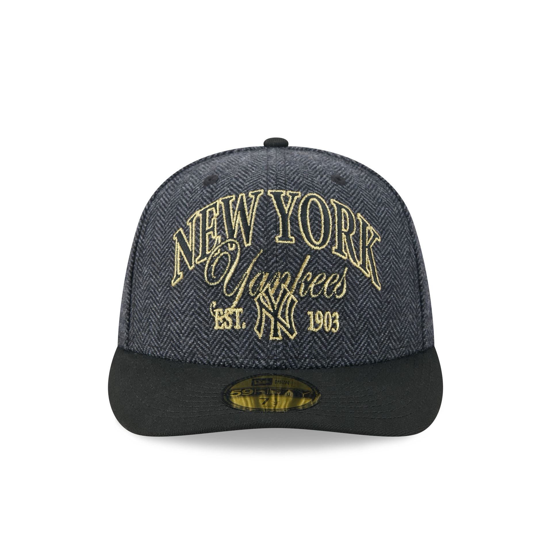 New York Yankees Black Faux Wool 59FIFTY Fitted Hat